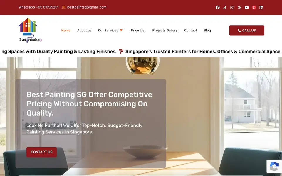 Best Painting SG website homepage, 4 Oct 2026