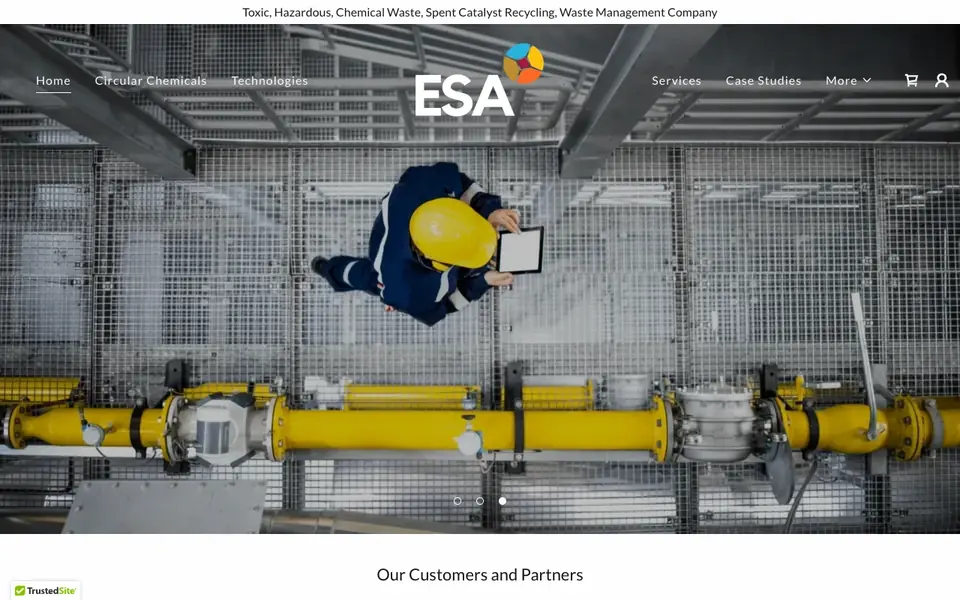 Environmental Solutions website homepage, 4 Oct 2026