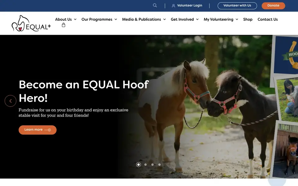 EQUAL website homepage, 4 Oct 2026