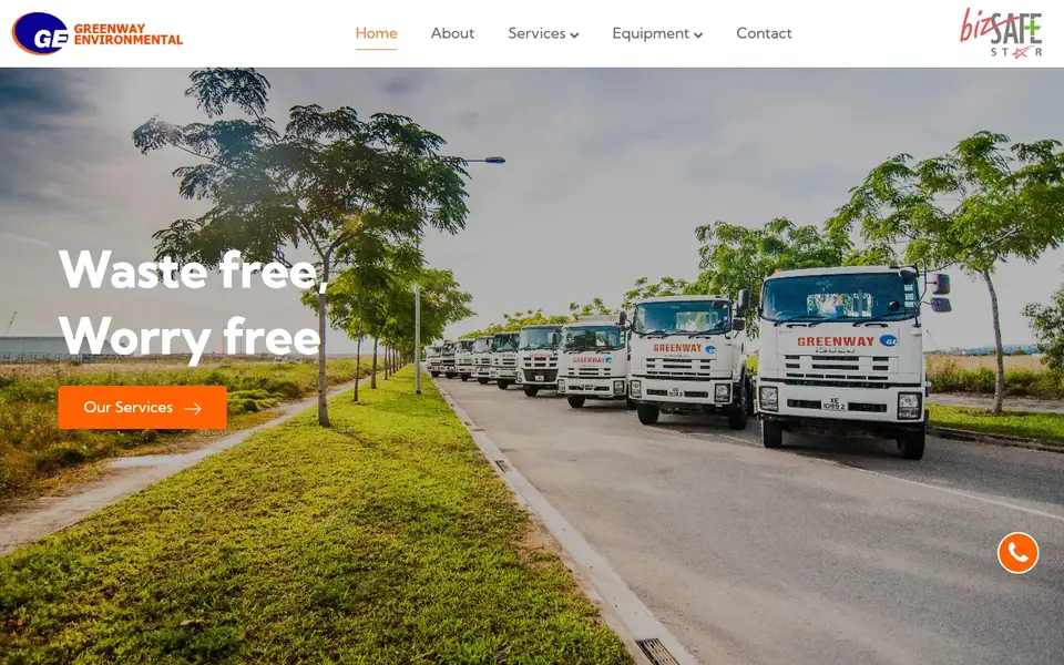 Greenway Environmental website homepage, 4 Oct 2026