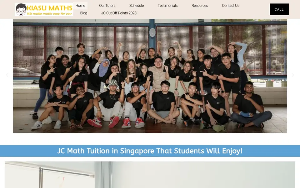 Kiasu Maths website homepage, 4 Oct 2026