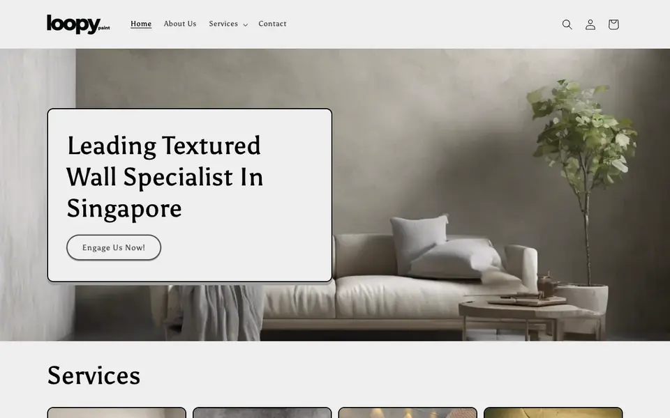 Loopy Paint website homepage, 4 Oct 2026