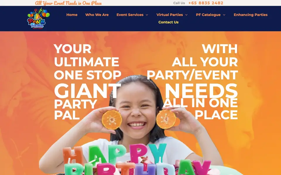 Pesta Fiesta website homepage, 4 Oct 2026