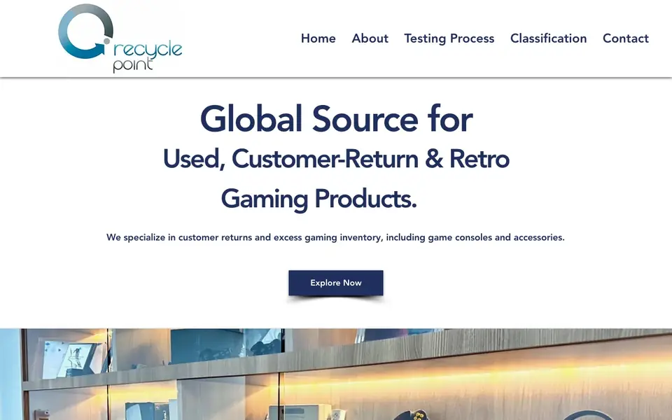 Recycle Point website homepage, 4 Oct 2026