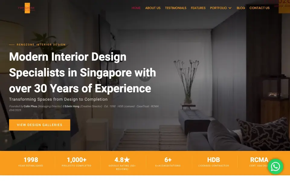 Renozone website homepage, 4 Oct 2026
