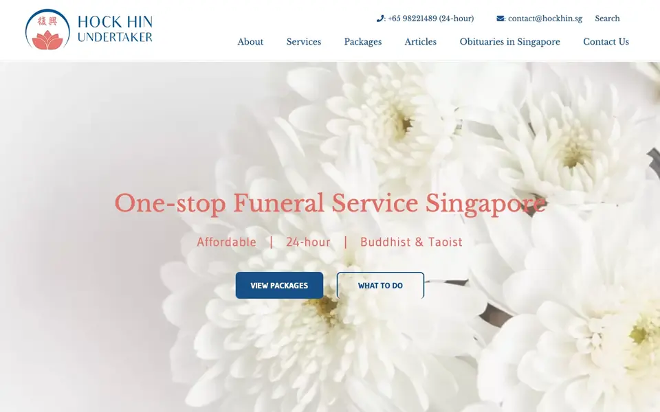 Hock Hin Undertaker website homepage, 4 Oct 2026