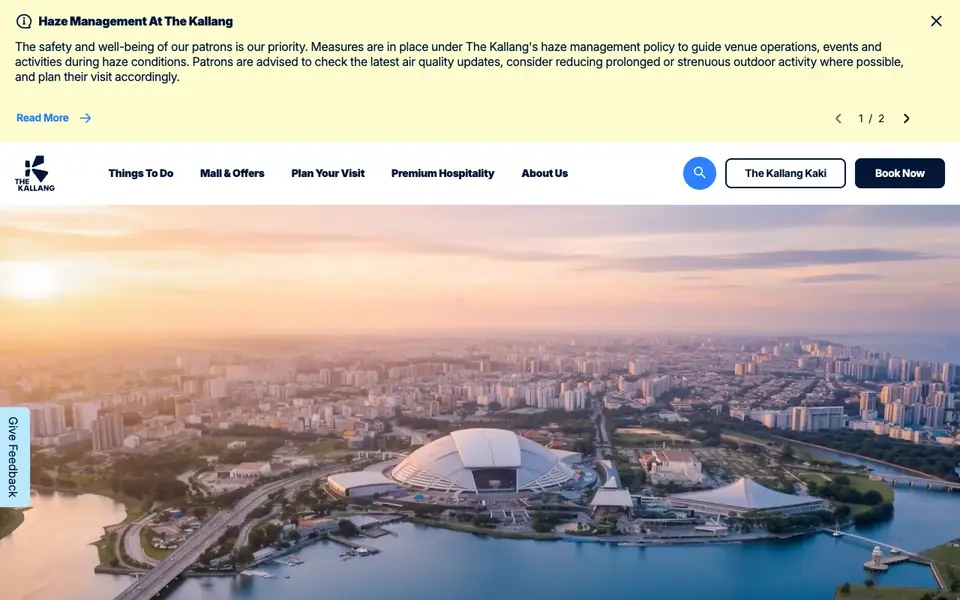 OCBC Aquatic Centre website homepage, 4 Oct 2026