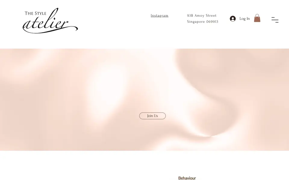 The Style Atelier website homepage, 4 Oct 2026