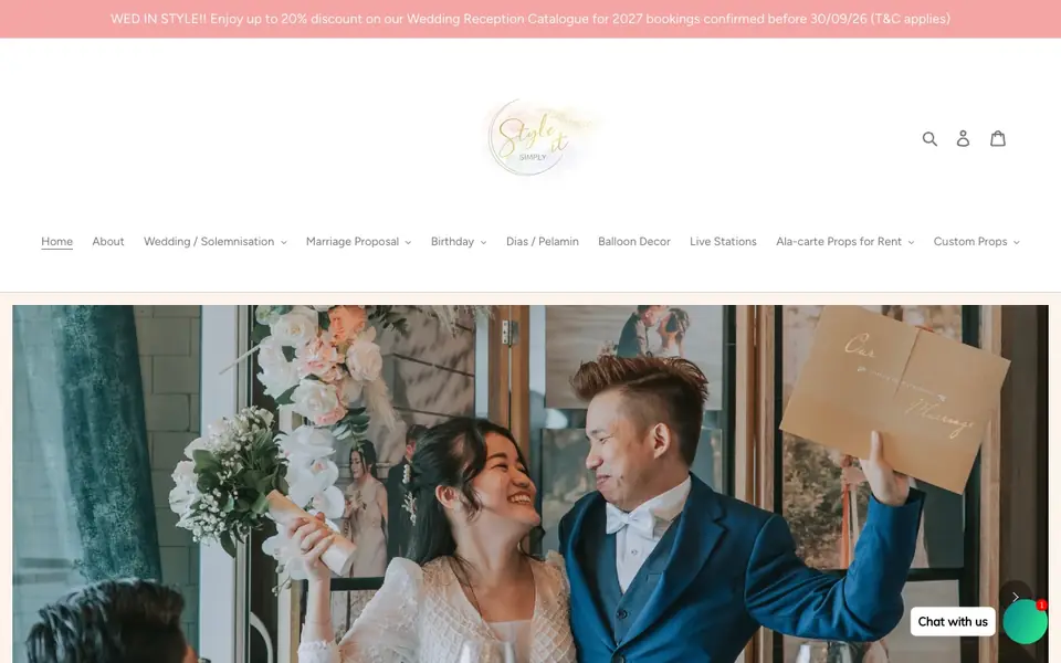 Style It Simply website homepage, 4 Oct 2026