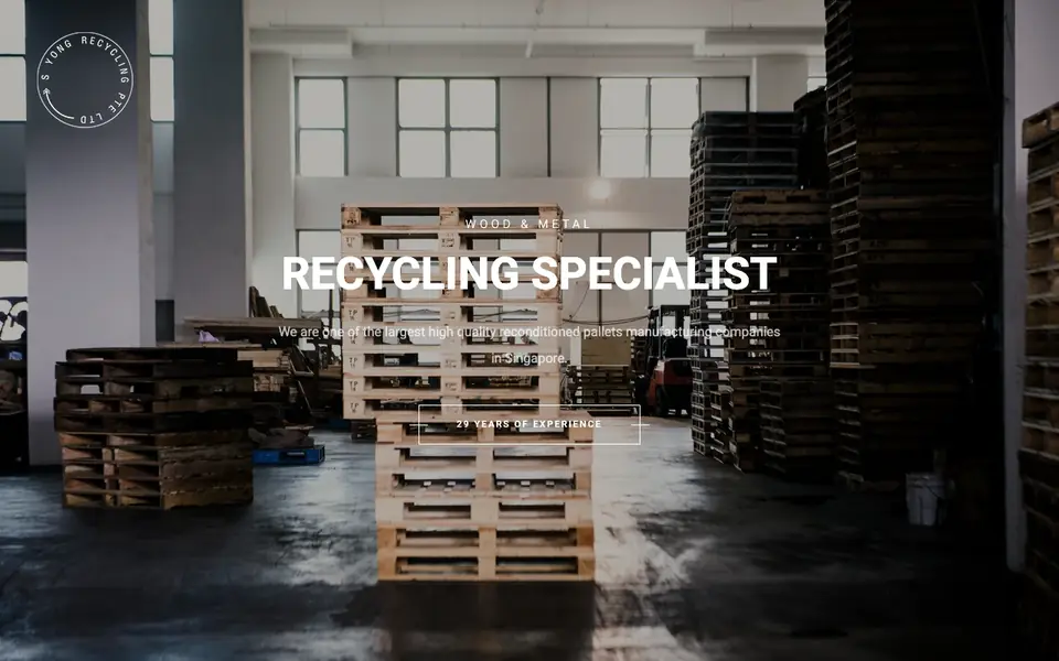 S YONG RECYCLING website homepage, 4 Oct 2026