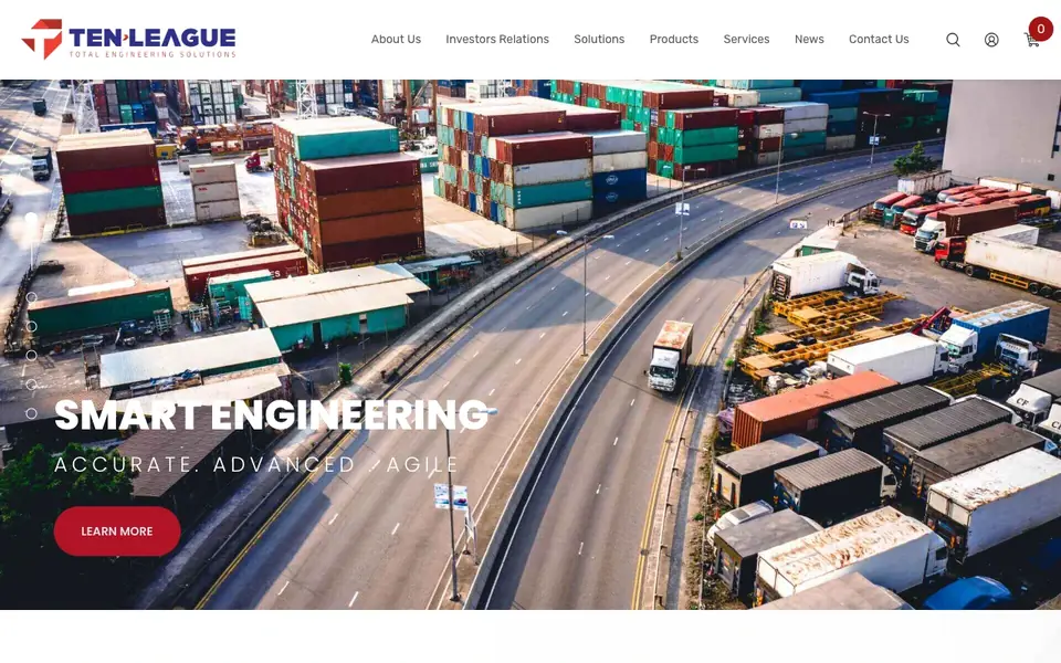 Ten League website homepage, 4 Oct 2026