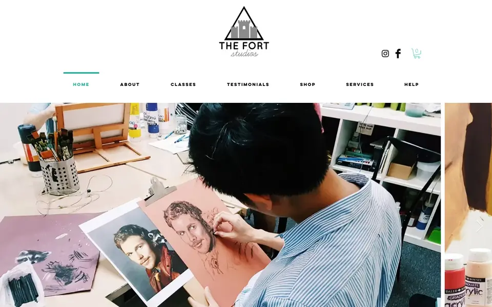 The Fort Studios website homepage, 4 Oct 2026