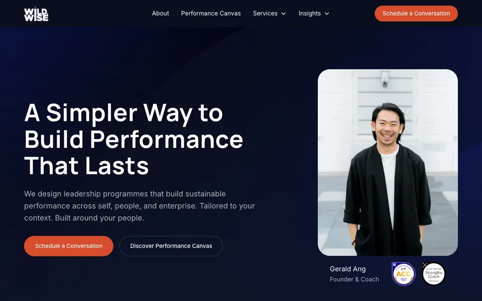 Wild & Wise Co. website homepage, 4 Oct 2026