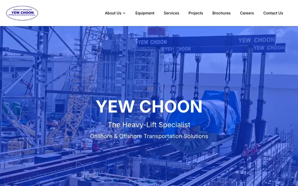 Yew Choon Pte Ltd website homepage, 4 Oct 2026
