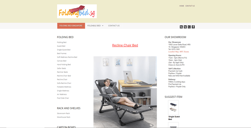 Folding Bed Singapore