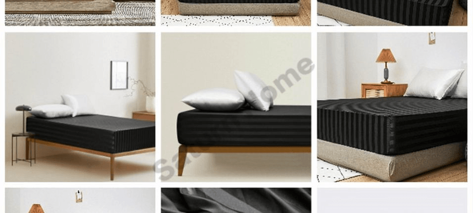 Saturn Home Fitted Bed Sheet