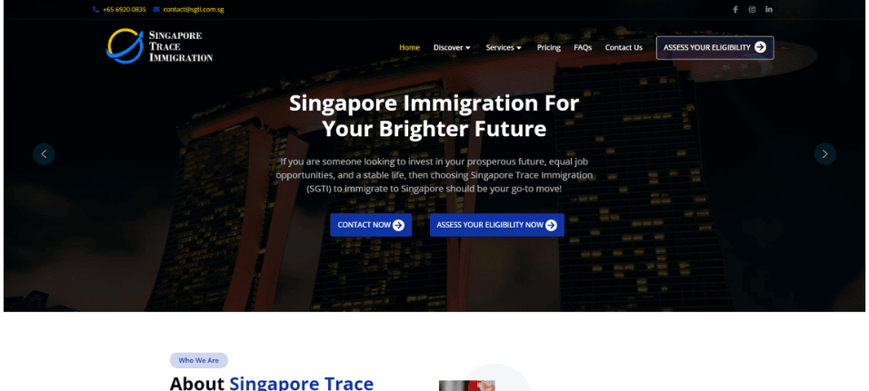 Singapore Trace Immigration (SGTI)